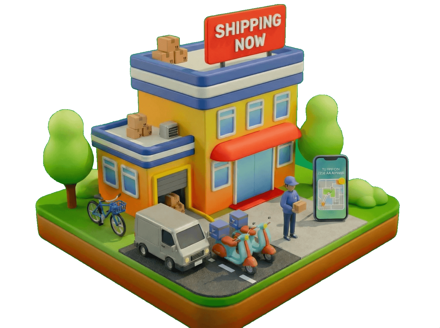 Comercio 3D con envíos